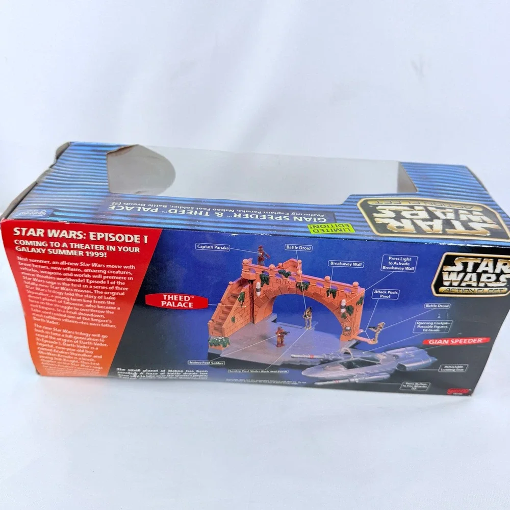 Star Wars Action Fleet Gian Speeder & Theed Palace Galoob Episode I Preview Set